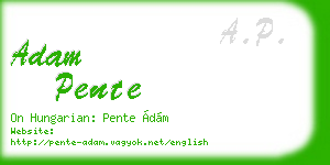 adam pente business card